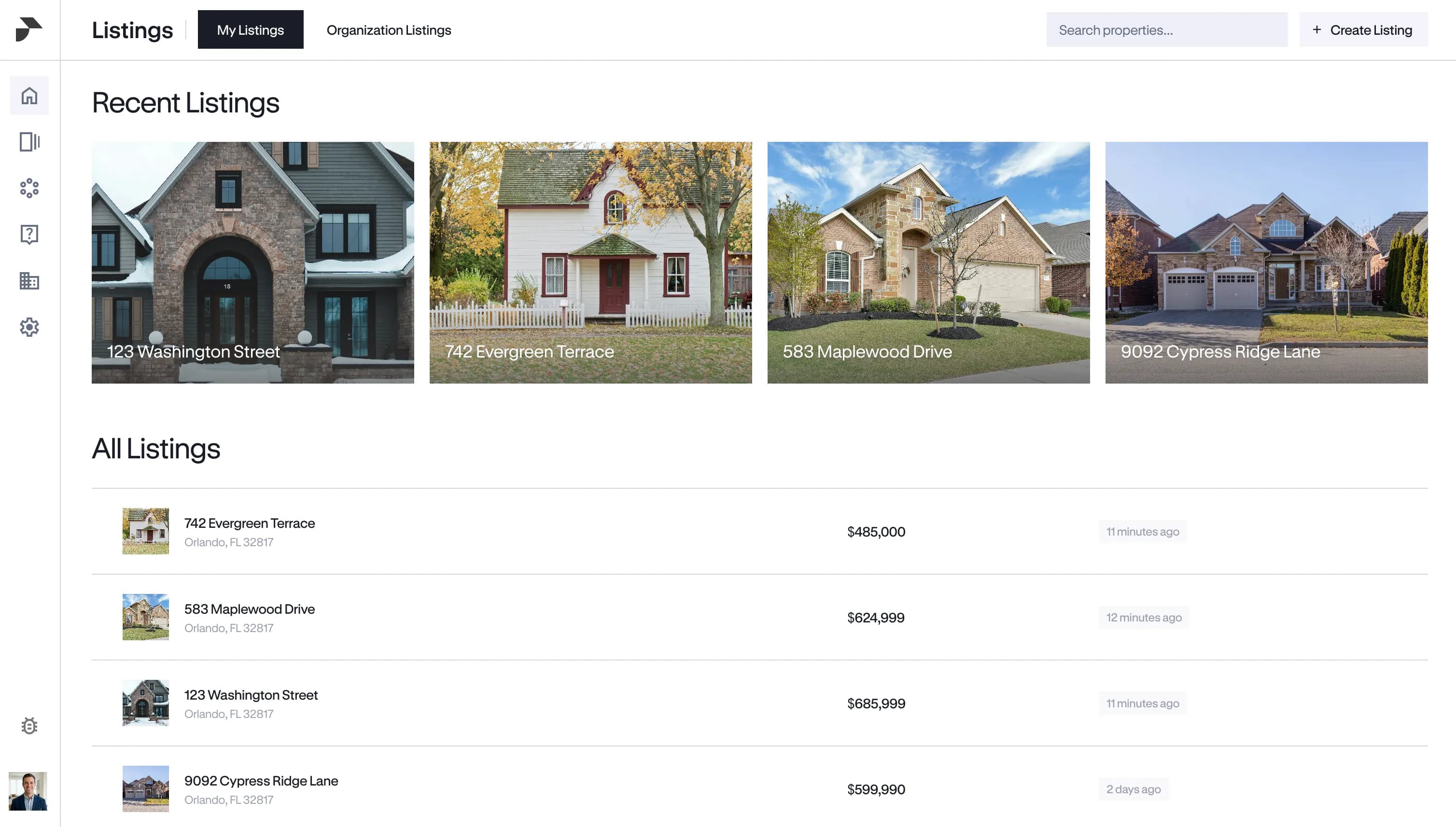 Listpilot dashboard